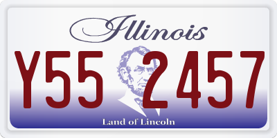 IL license plate Y552457