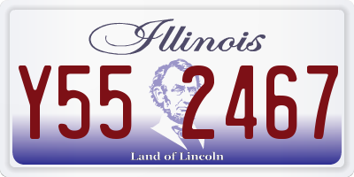 IL license plate Y552467