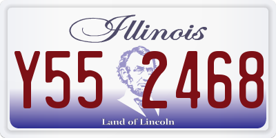 IL license plate Y552468