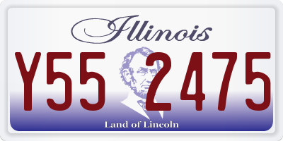 IL license plate Y552475