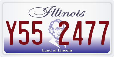 IL license plate Y552477