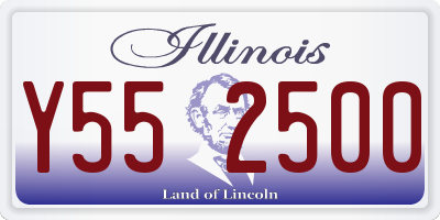 IL license plate Y552500