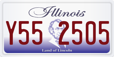 IL license plate Y552505