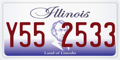 IL license plate Y552533