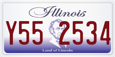 IL license plate Y552534
