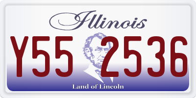 IL license plate Y552536