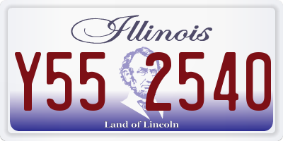 IL license plate Y552540