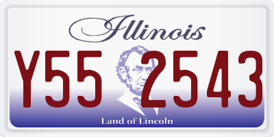 IL license plate Y552543