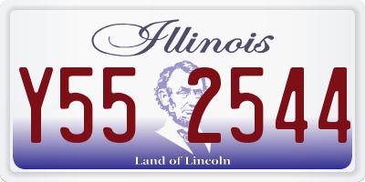 IL license plate Y552544