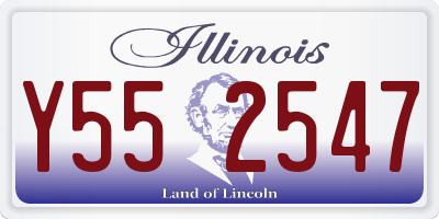 IL license plate Y552547
