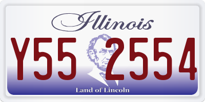 IL license plate Y552554