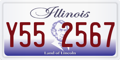 IL license plate Y552567
