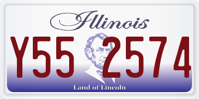 IL license plate Y552574