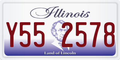 IL license plate Y552578