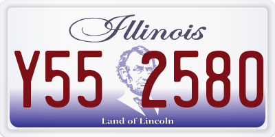 IL license plate Y552580