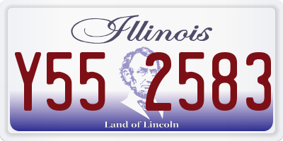 IL license plate Y552583