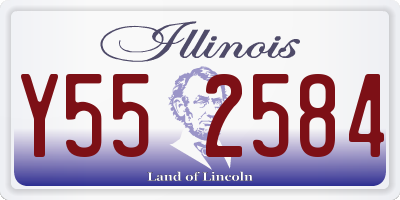 IL license plate Y552584