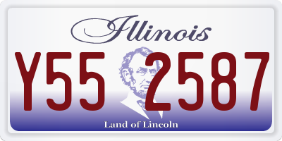 IL license plate Y552587