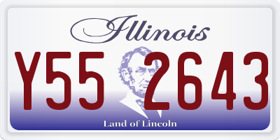 IL license plate Y552643