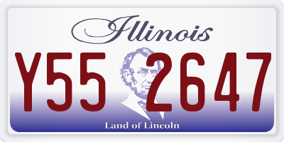 IL license plate Y552647