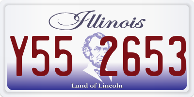 IL license plate Y552653