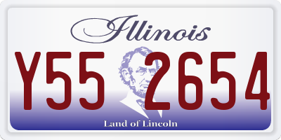 IL license plate Y552654