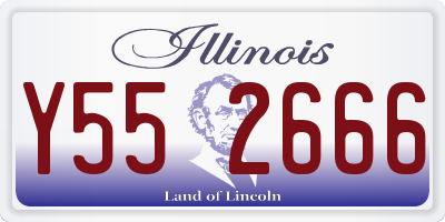 IL license plate Y552666