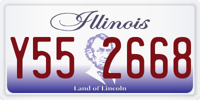 IL license plate Y552668