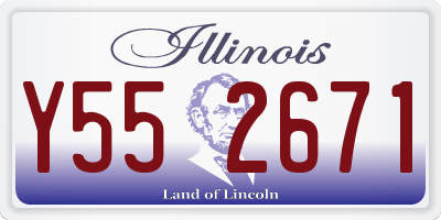 IL license plate Y552671