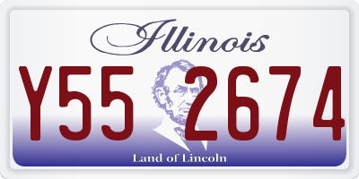 IL license plate Y552674