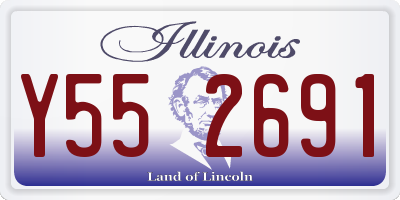 IL license plate Y552691