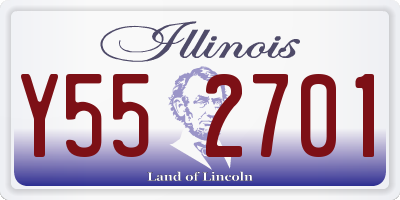 IL license plate Y552701