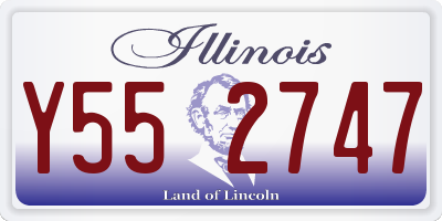 IL license plate Y552747