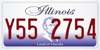 IL license plate Y552754