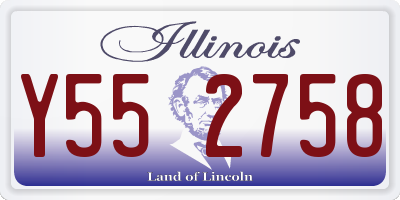 IL license plate Y552758
