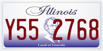 IL license plate Y552768