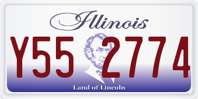 IL license plate Y552774