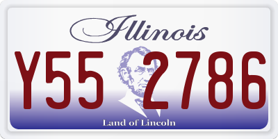 IL license plate Y552786