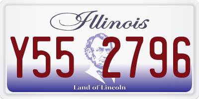IL license plate Y552796