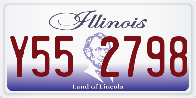 IL license plate Y552798