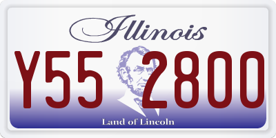 IL license plate Y552800