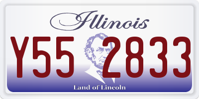 IL license plate Y552833
