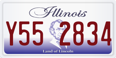 IL license plate Y552834
