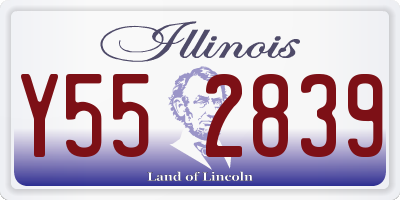 IL license plate Y552839