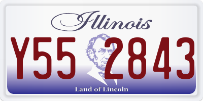 IL license plate Y552843