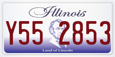 IL license plate Y552853