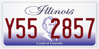 IL license plate Y552857