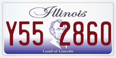 IL license plate Y552860