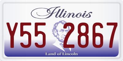 IL license plate Y552867