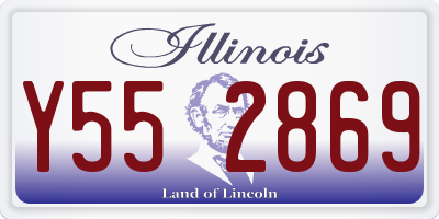 IL license plate Y552869
